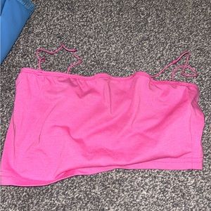 Shein pink crop top